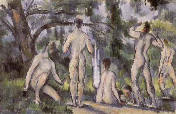 Paul Cezanne Six Women Norge oil painting art